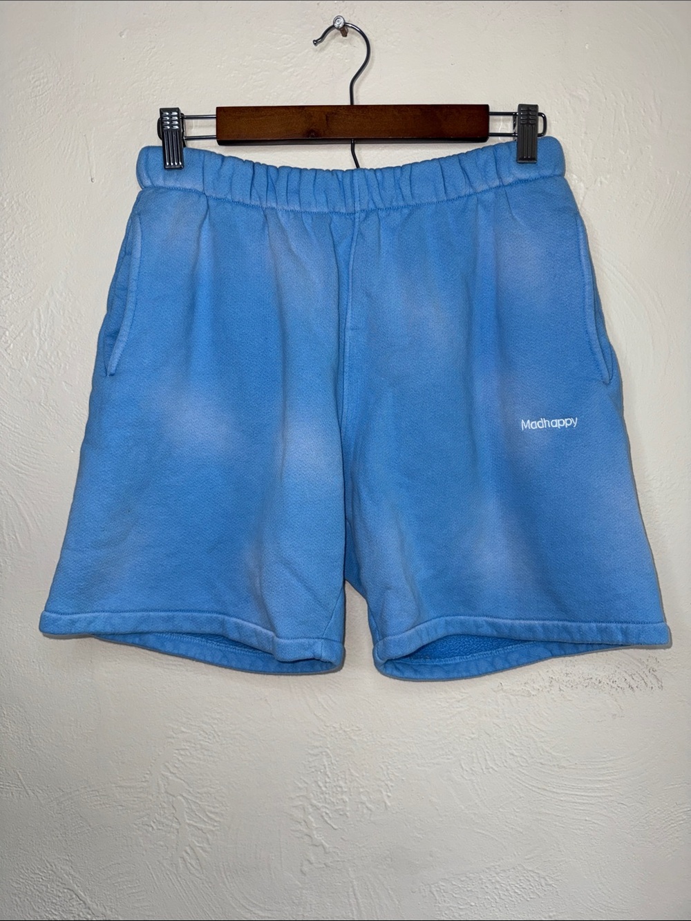 Madhappy Sky Blue Fleece Sweat Shorts Size M Made in USA
